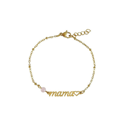 Mama & Rozenkwarts armband Goud – een liefdevol en betekenisvol cadeau