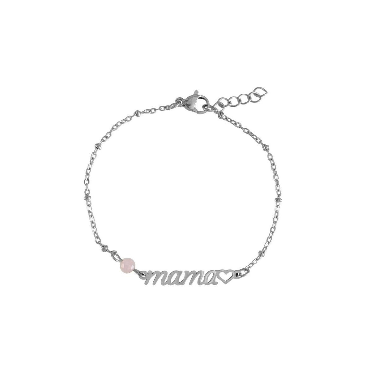 Mama & Rozenkwarts armband Zilver – een liefdevol en betekenisvol cadeau