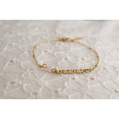 Mama & Rozenkwarts armband Goud – een liefdevol en betekenisvol cadeau