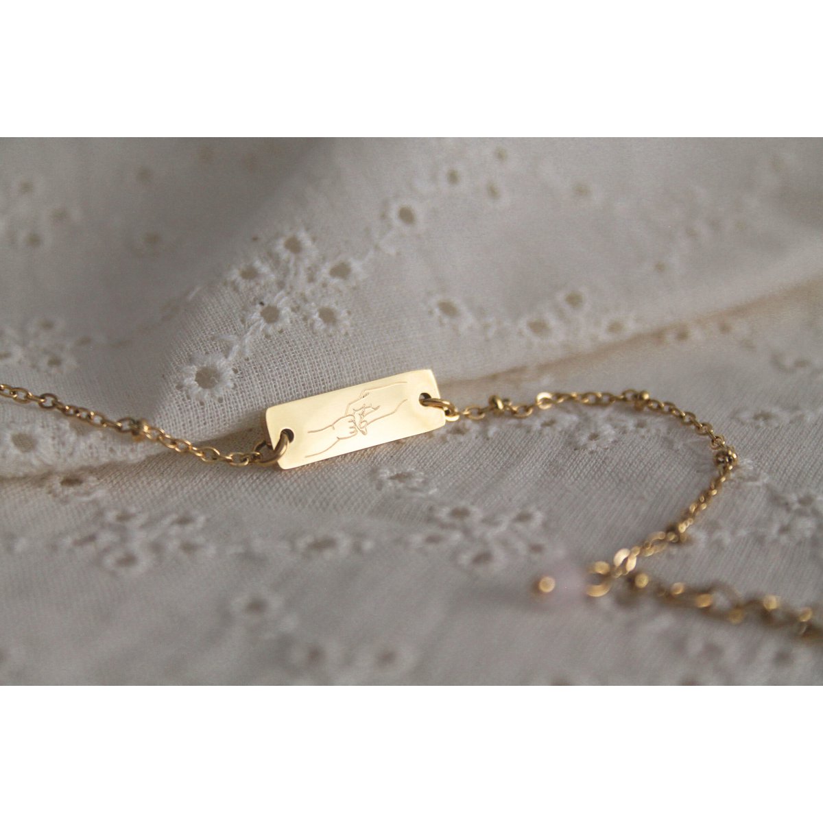Mama & Kind Armband Goud met Rozenkwarts – een liefdevol en betekenisvol cadeau
