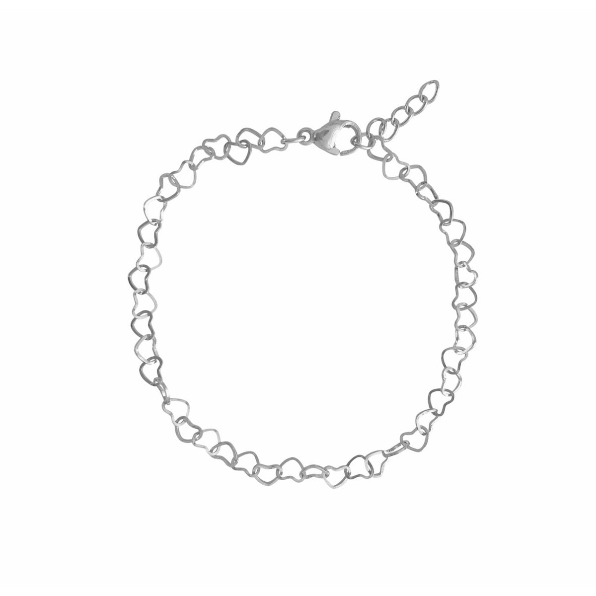 Hartjes Schakel Armband Zilver – een subtiel en liefdevol sieraad