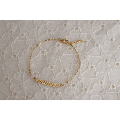 Mama & Rozenkwarts armband Goud – een liefdevol en betekenisvol cadeau