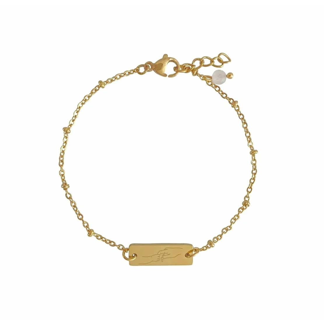 Mama & Kind Armband Goud met Rozenkwarts – een liefdevol en betekenisvol cadeau