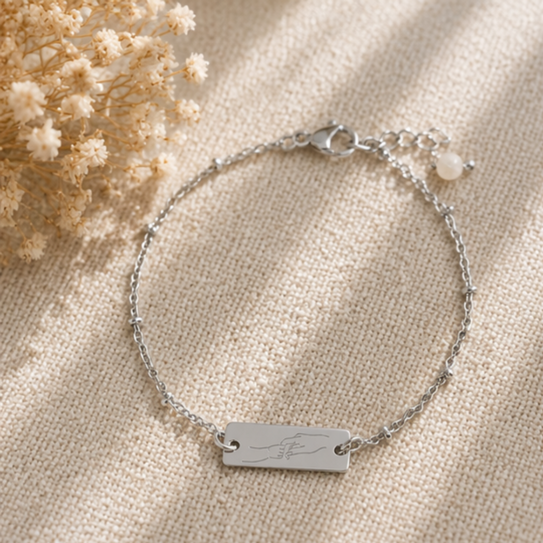 Mama & Kind Armband Zilver met Rozenkwarts – een liefdevol en betekenisvol cadeau