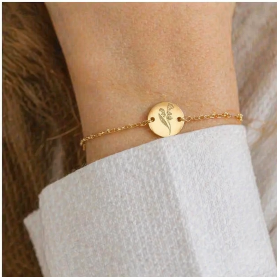 Gouden geboortebloem armband – een betekenisvol cadeau per maand