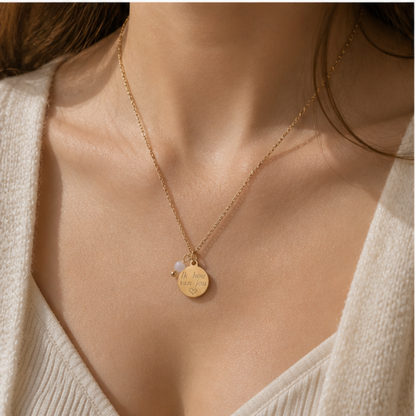Ketting “Ik hou van jou” – Goud