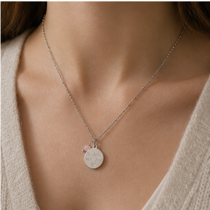 Ketting “Ik hou van jou” – Zilver