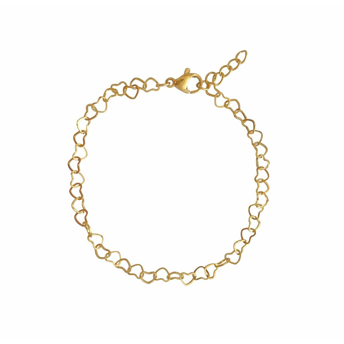 Hartjes Schakel Armband Goud – een subtiel en liefdevol sieraad