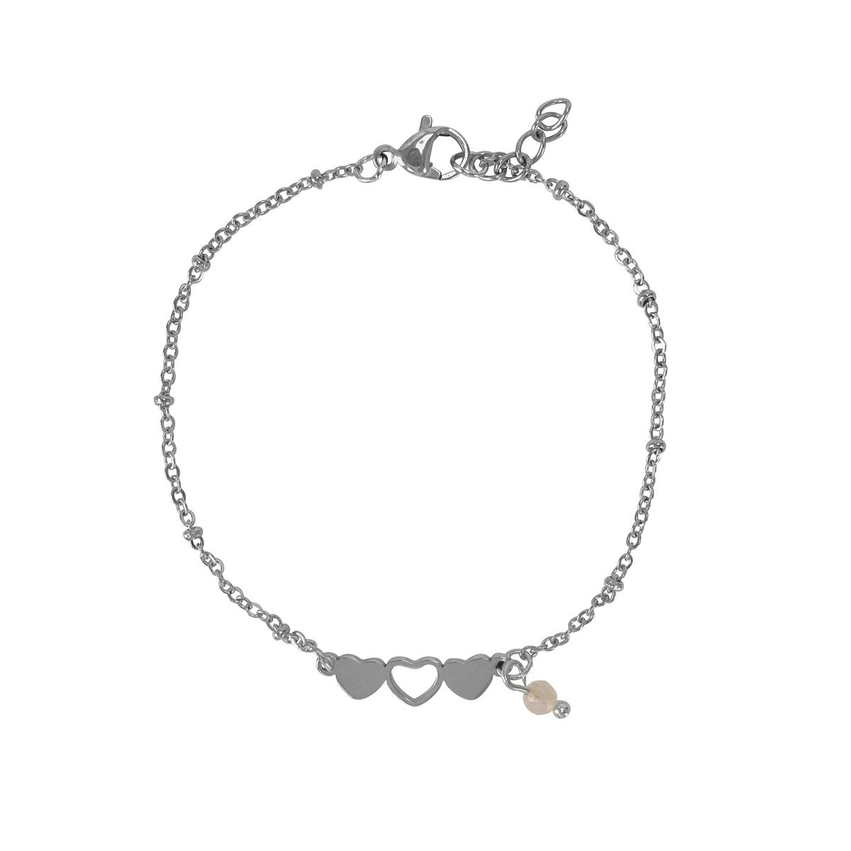 Hartjes & Rozenkwarts Armband Zilver – een liefdevol en betekenisvol sieraad